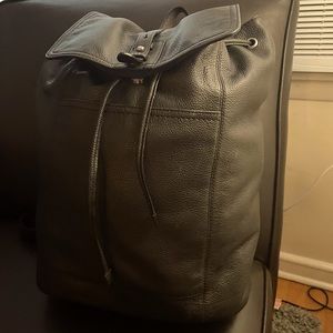 Mens Leather Backpack
